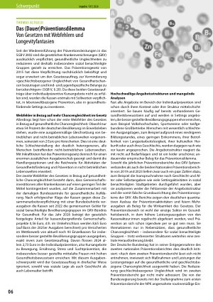 Vorschauseite 1: Das (Dauer)Präventionsdilemma Von Gesetzen mit Webfehlern und Longevityfantasien
