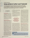 Vorschauseite 1: Heilpraktikerin haftet nach Todesfall