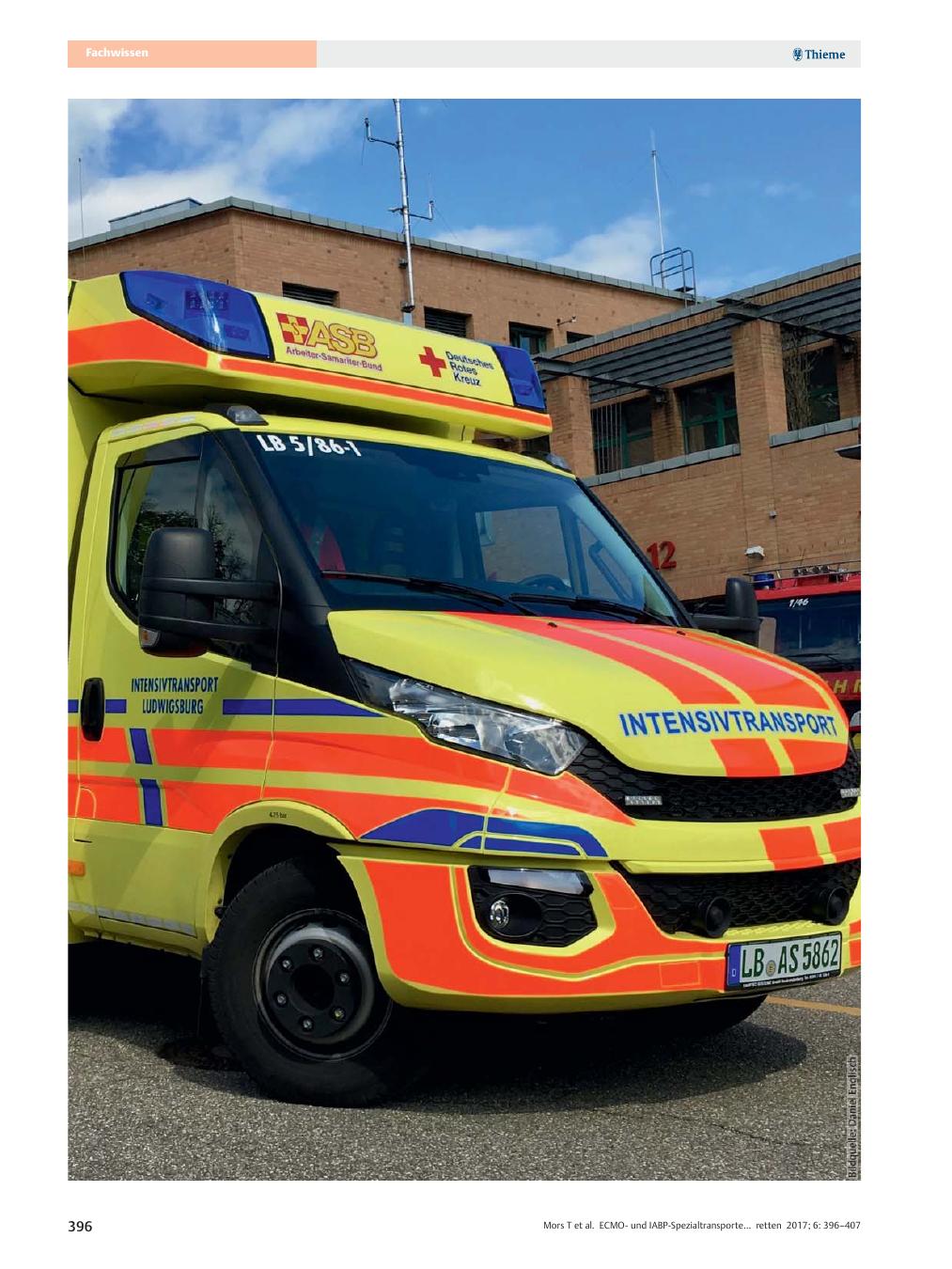 Vorschauseite 1: ECMOund IABP-Spezialtransporte im Interhospitaltransfer