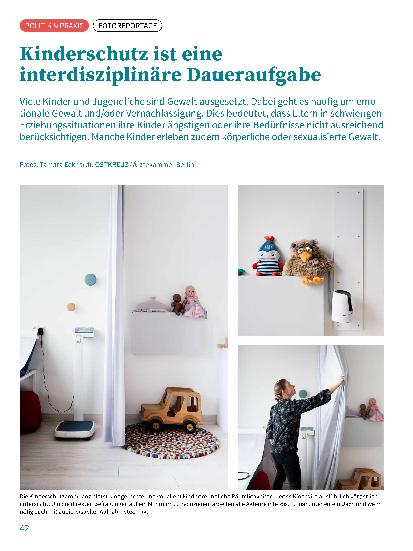 Vorschauseite 1: Kinderschutz ist eine interdisziplinäre Daueraufgabe.