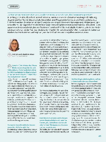 Vorschauseite 2: Kinderschutz ist eine interdisziplinäre Daueraufgabe.