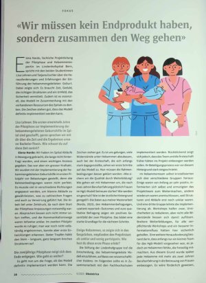Vorschauseite 1: «Wir müssen kein Endprodukt haben, sondern zusammen den Weg gehen»