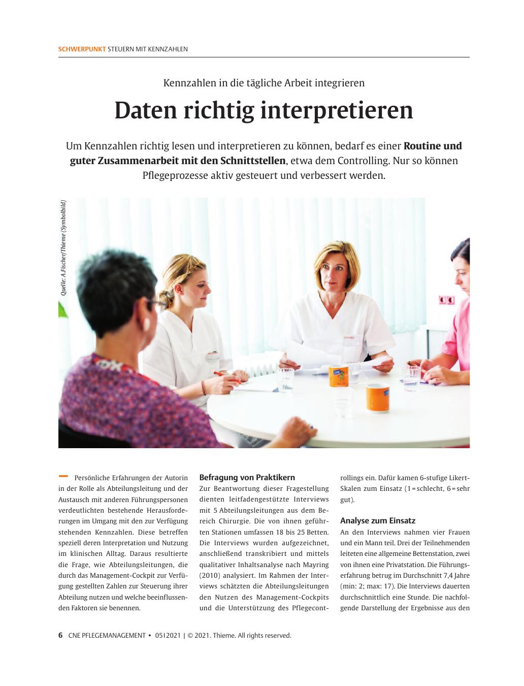 Vorschauseite 1: Daten richtig interpretieren