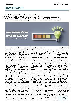 Vorschauseite 1: Was die Pflege 2021 erwartet