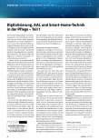 Vorschauseite 1: Digitalisierung, AAL und Smart-Home-Technik in der Pflege - Teil 1