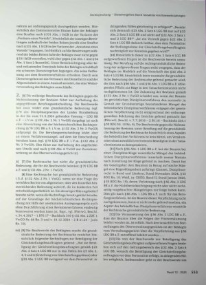 Vorschauseite 2: Zum Beamtenrecht Dienstvergehen durch Annahme von Essenseinladungen
