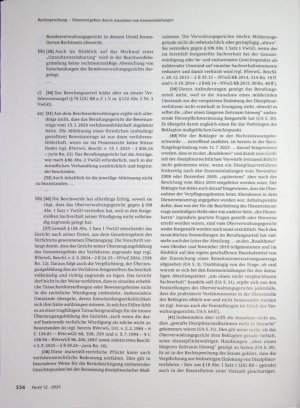 Vorschauseite 5: Zum Beamtenrecht Dienstvergehen durch Annahme von Essenseinladungen