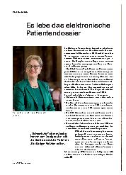 Vorschauseite 1: Es lebe das elektronische Patientendossier.