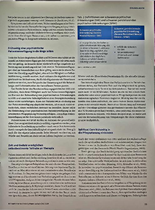 Vorschauseite 2: Würde, Respekt und Selbstbestimmung in der Palliative Care bei Patientinnen mit psychiatrischen Erkrankungen