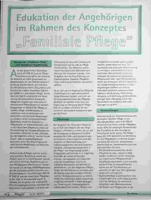 Vorschauseite 1: Erziehung der Angehörigen im Rahmen des Konzeptes