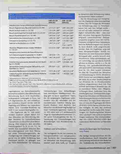 Vorschauseite 6: Inanspruchnahme und wahrgenommene Barrieren des Gesundheitswesens bei Menschen mit Behinderung in Deutschland: Ergebnisse des GEDA 2014/2015-EHIS-Survey