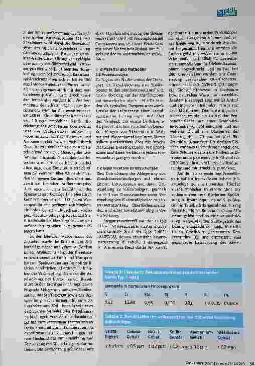 Vorschauseite 2: Studie zur Entstehung von Silikatbelägen im Prozess der Dampfsterilisation
