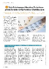 Vorschauseite 1: Kein Feiertagszuschlag ohne Freizeitausgleich für nicht tarifgebundene Einrichtungen.