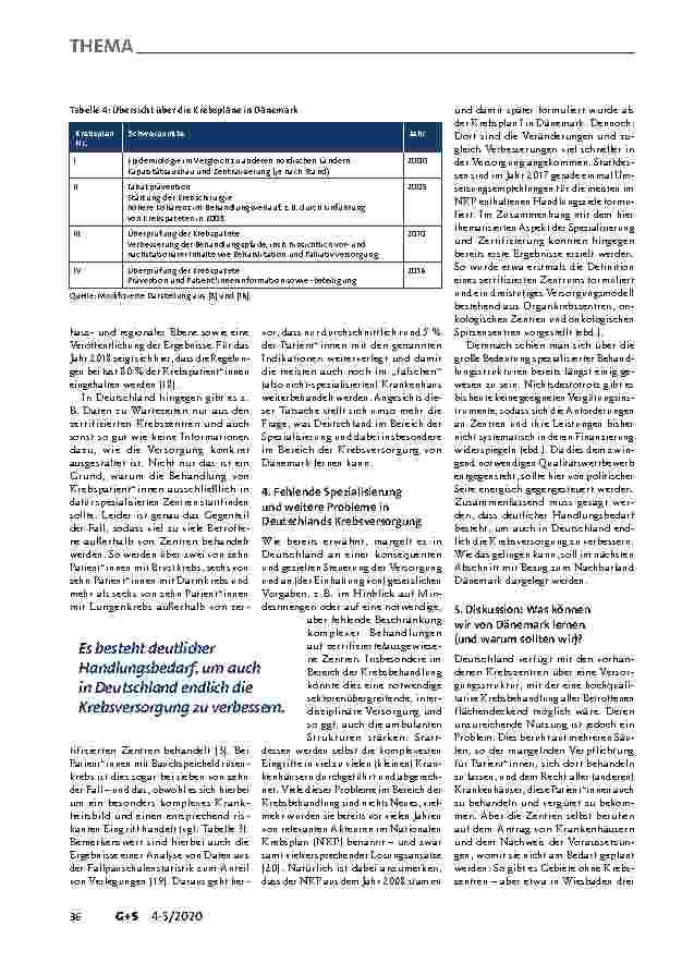 Vorschauseite 6: Zentralisierung und Spezialisierung: Dänemarks Spezialisierungspläne als strategisches Planungsund Steuerungsinstrument am Beispiel der Krebsbehandlung.