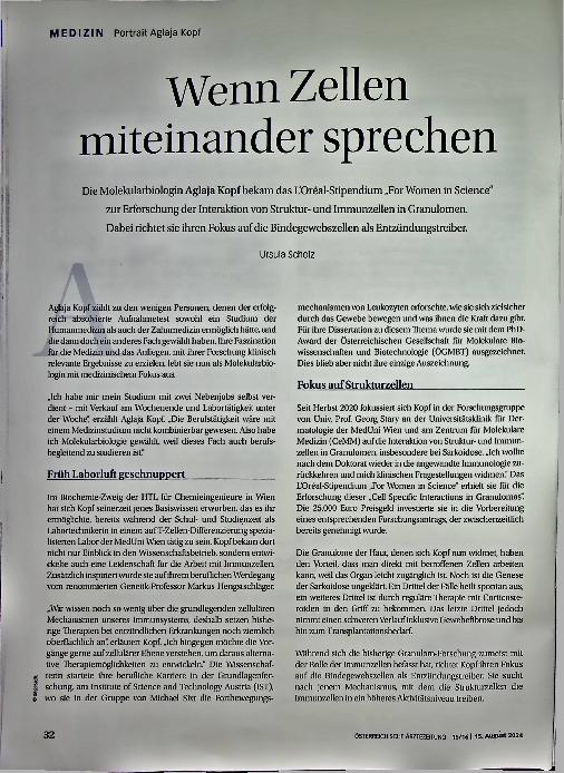 Vorschauseite 1: Wenn Zellen miteinander sprechen