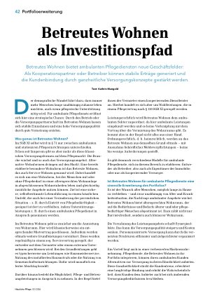 Vorschauseite 1: Betreutes Wohnen als Investitionspfad