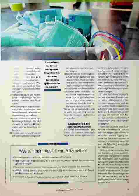Vorschauseite 2: Auf Krisenzeiten gut vorbereitet sein
