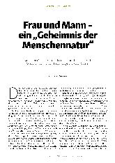 Vorschauseite 1: Frau und Mann - ein „Geheimnis der Menschennatur“