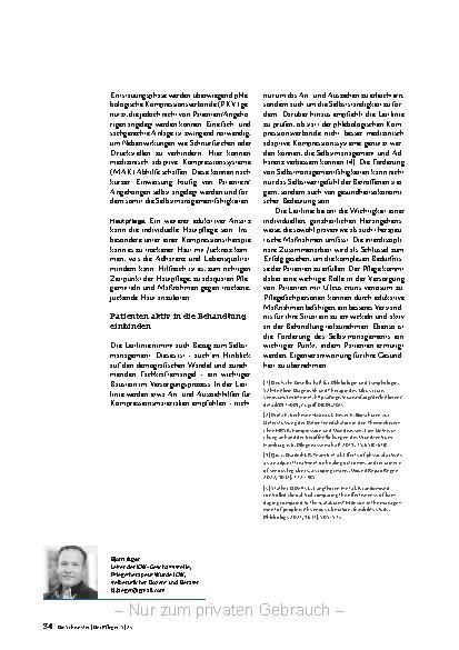 Vorschauseite 3: Ulcus Cruris Venosum interdisziplinär behandeln