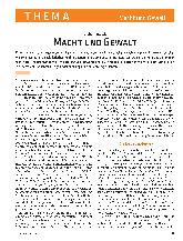Vorschauseite 1: Macht und Gewalt