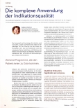 Vorschauseite 1: Die komplexe Anwendung der Indikationsqualität