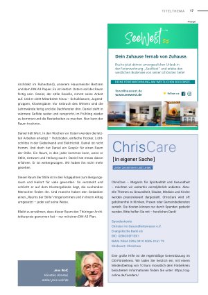 Vorschauseite 2: Wir brauchen einen Raum der Stille!