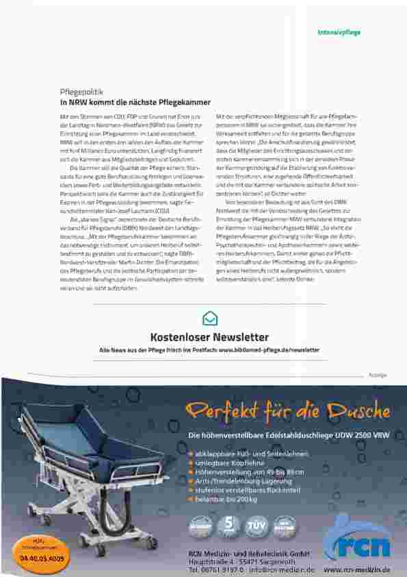 Vorschauseite 4: INTENSIVPFLEGE Nachrichten