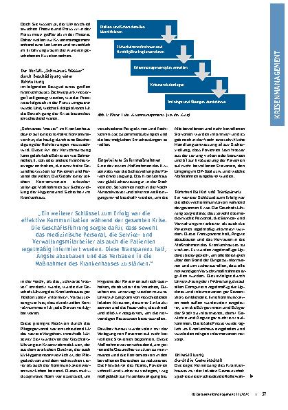Vorschauseite 2: Krisenmanagement im Krankenhaus: Theorie und Praxis