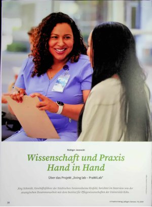 Vorschauseite 1: Wissenschaft und Praxis Hand in Hand Über das Projekt „living lab - PraWiLab”