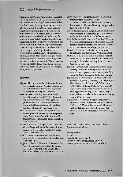 Vorschauseite 4: Katastrophenvorsorge für Gesundheitseinrichtungen