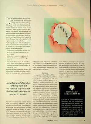 Vorschauseite 2: Prävention: Resino und Supervision M Q Hebammenarbeit