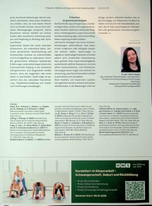 Vorschauseite 4: Prävention: Resino und Supervision M Q Hebammenarbeit