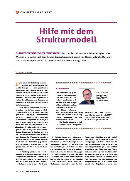 Vorschauseite 1: Hilfe mit dem Strukturmodell
