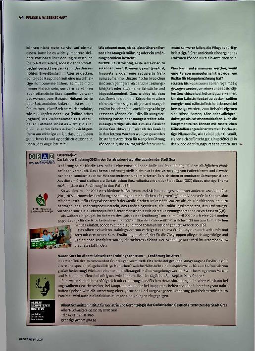 Vorschauseite 3: Ernährung im Alter - Einfluss auf Gesundheit und Wohlbefinden