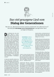 Vorschauseite 1: Das viel gesungene Lied vom Dialog der Generationen