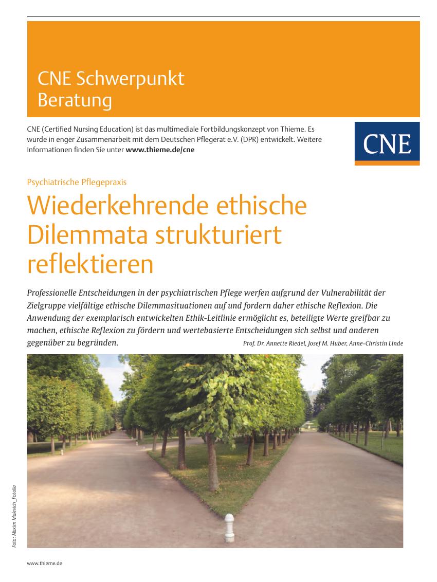 Vorschauseite 1: Wiederkehrende ethische Dilemmata strukturiert reflektieren