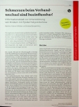 Vorschauseite 1: Schmerzen beim Verbandwechsel sind beeinflussbar!
