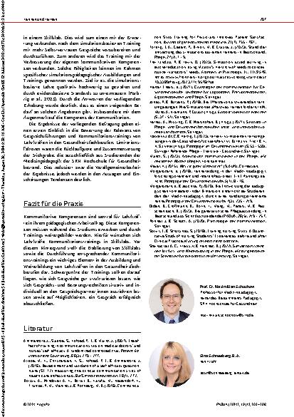 Vorschauseite 5: Teach the teachers Kommunikationstrainings für Lehrkräfte in den Gesundheitsfachberufen