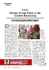 Vorschauseite 1: Pepper bringt Pepp in die Soziale Betreuung.