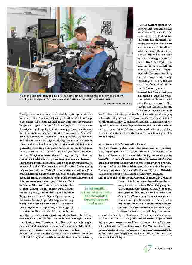 Vorschauseite 2: Smarte Geräte für Menschen mit einer Beeinträchtigung: Freiheit und Selbstbestimmung dank Elektronik.