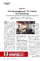 Vorschauseite 1: Mit hauseigenem TV-Kanal auf Sendung.
