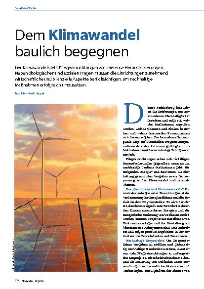 Vorschauseite 1: Dem Klimawandel baulich begegnen