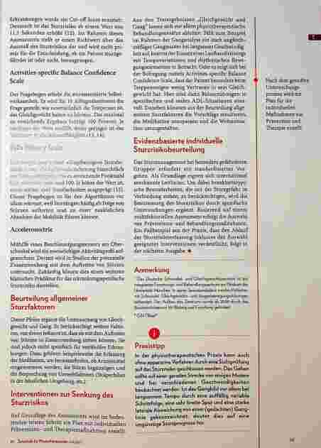 Vorschauseite 4: Beurteilung der Sturzgefahr bei besonders gefährdeten Gruppen Vorgehen am Deutschen Schwindelund Gleichgewichtszentrum
