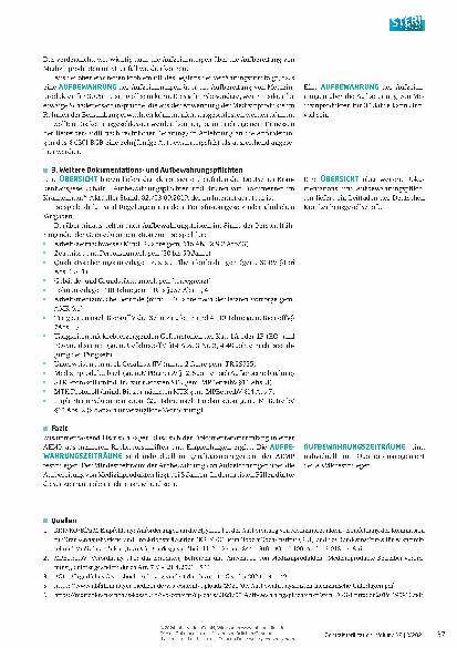 Vorschauseite 3: Dokumentationsund Aufbewahrungspflichten für die AEMP