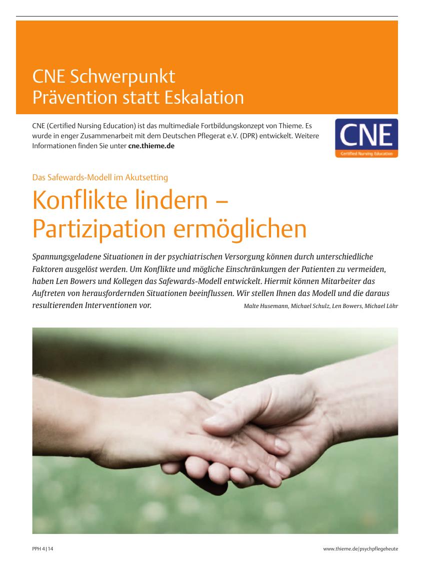Vorschauseite 1: Konflikte lindern ? Partizipation ermöglichen