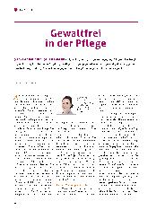 Vorschauseite 1: Gewaltfrei in der Pflege