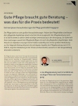 Vorschauseite 1: Gute Pflege braucht gute Beratung - was das für die Praxis bedeutet!