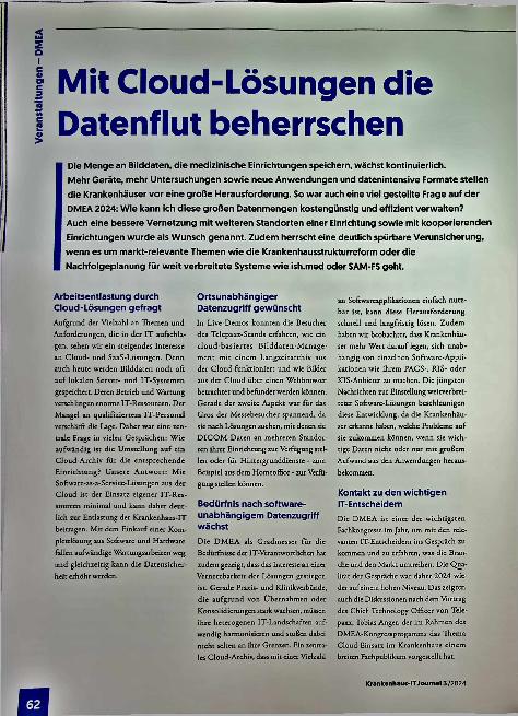Vorschauseite 1: Mit Cloud-Lösungen die Datenflut beherrschen