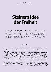 Vorschauseite 2: Steiners Idee der Freiheit