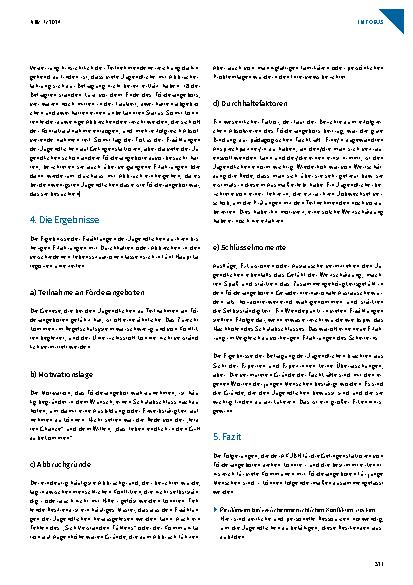 Vorschauseite 4: Warum brechen Jugendliche Förderangebote ab?